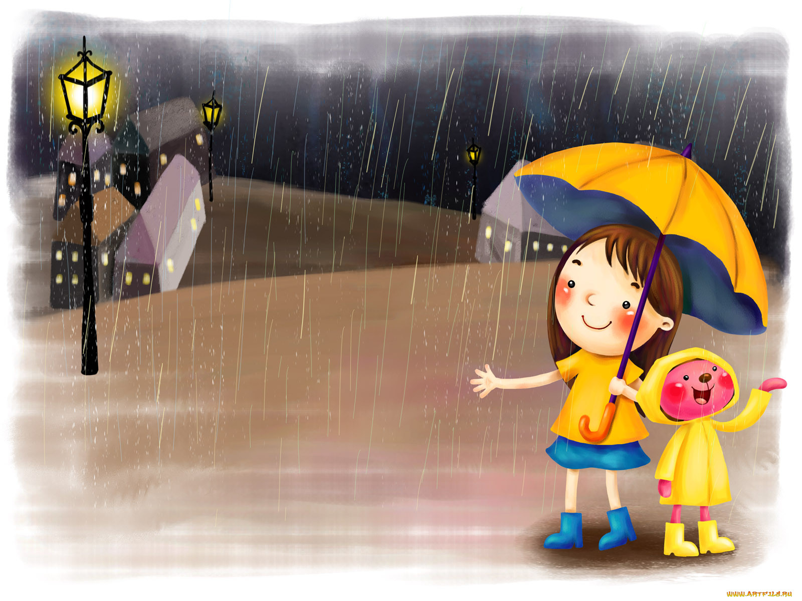 Выйду на улицу мне весело. День прогвлов под Дождкм. Дети дождя. Дождливый день. Дождь рисунок.